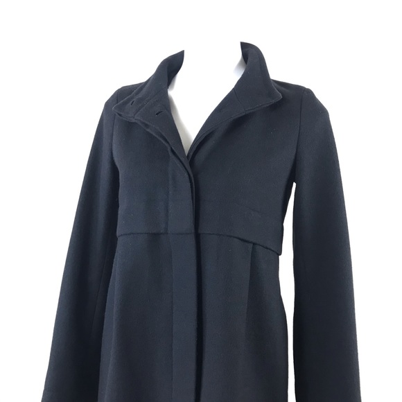 ❤️ Theory Loris W Manning Wool Coat Jacket Black S - Picture 8 of 16